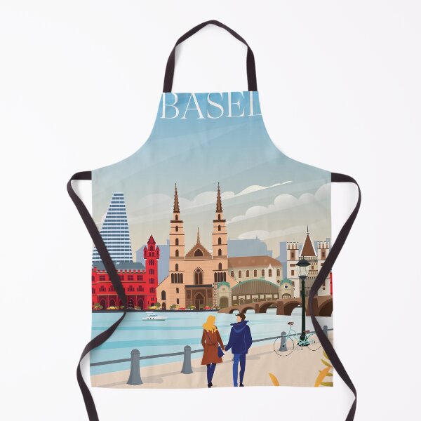 Item preview, Basel City in Switzerlan travel poster  designed and sold by Arctic frame studio.