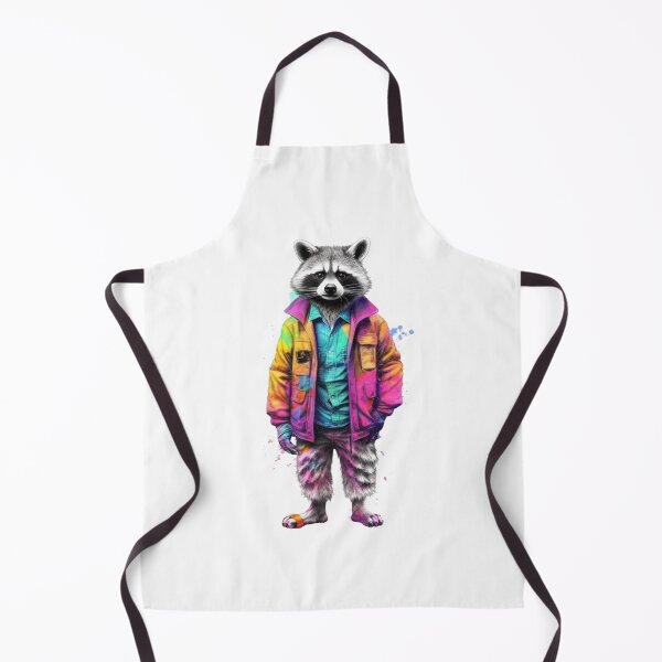 Item preview, Raccoon In Jumpsuit Watercolor | Bold Colors designed and sold by mwinter2205.