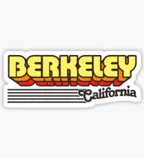 Berkeley, California | Retro Stripes Sticker