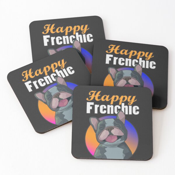 Item preview, Super cute , Happy French bulldog , colorful doggy frenchie designed and sold by TheBlackCircle.