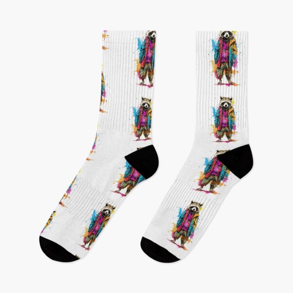 Item preview, Raccoon In Jumpsuit Watercolor | Bold Colors  designed and sold by mwinter2205.