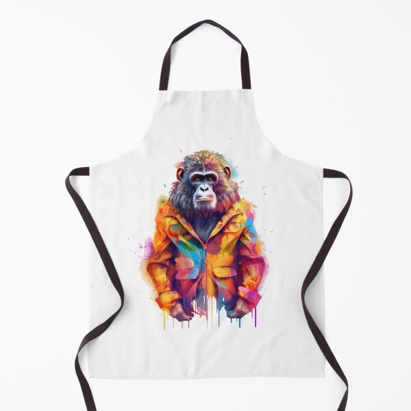 Item preview, Gorilla In Jumpsuit Watercolor | Bold Colors designed and sold by mwinter2205.