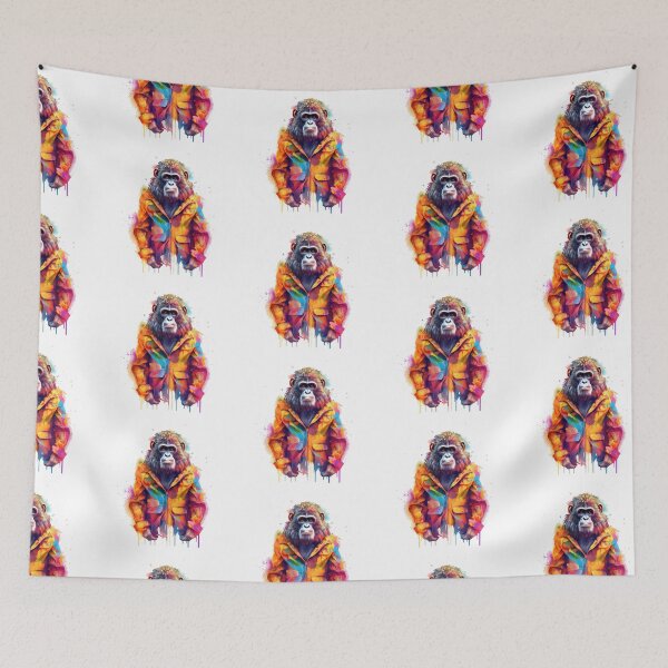 Item preview, Gorilla In Jumpsuit Watercolor | Bold Colors  designed and sold by mwinter2205.