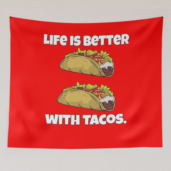 Item preview, Hilarious Funny Taco Lover Life Is Better With Tacos designed and sold by fantasticdesign.