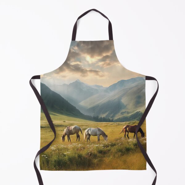 Item preview, Horses Grazing in a Valley 2 designed and sold by shanessie6.