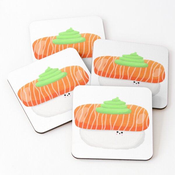 Item preview, Sushi salmon and wasabi  designed and sold by Naomipim.