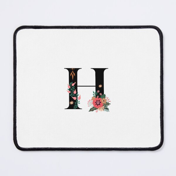 Item preview, Monogram H, Letter H, Initial H, Alphabet Design Illustration, Floral H Sticker, Colourful monogram, Botanical monogram H sticker designed and sold by Work life.