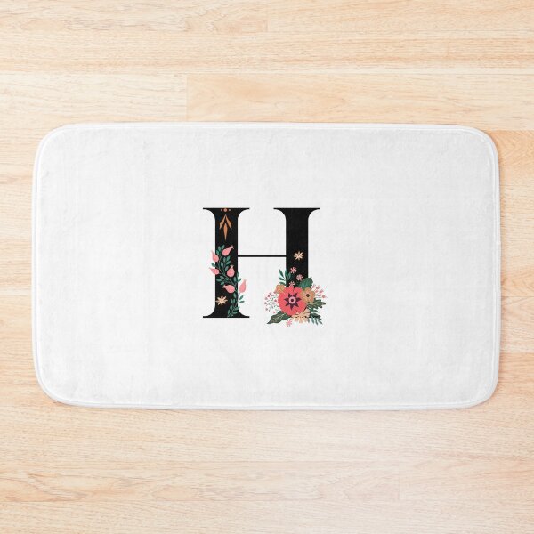 Item preview, Monogram H, Letter H, Initial H, Alphabet Design Illustration, Floral H Sticker, Colourful monogram, Botanical monogram H sticker designed and sold by Work life.