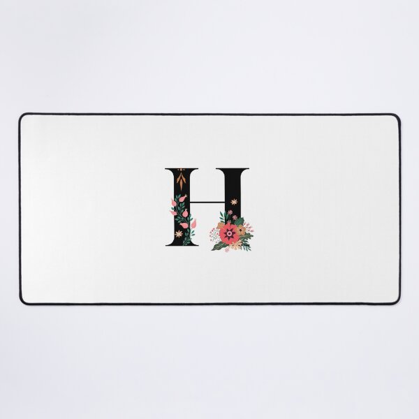 Item preview, Monogram H, Letter H, Initial H, Alphabet Design Illustration, Floral H Sticker, Colourful monogram, Botanical monogram H sticker designed and sold by Work life.