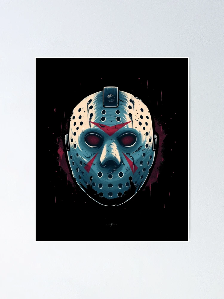 Jason voorhees Friday the 13th Part 3/4 THIN LIGHTWEIGHT mask hand painted