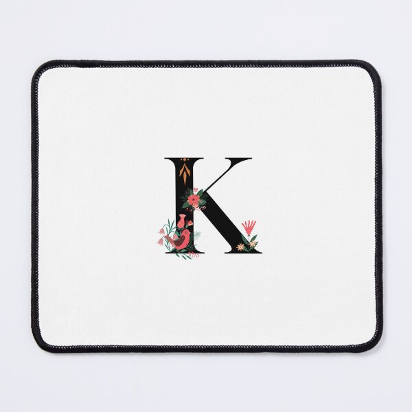 Item preview, Monogram K, Letter K, Initial K, Alphabet Design Illustration, Floral K Sticker, Colourful monogram, Botanical monogram K sticker designed and sold by Work life.