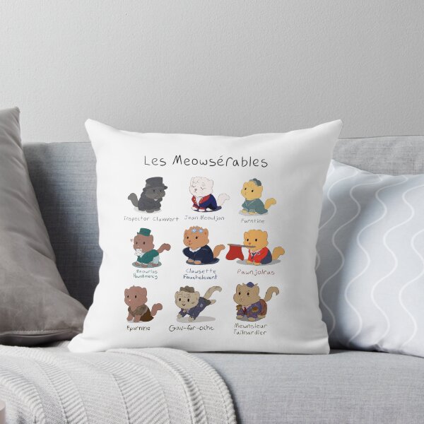 Item preview, Cute Les Miserables Cat Pun (Les Meowserables) designed and sold by MellowArtStuff.