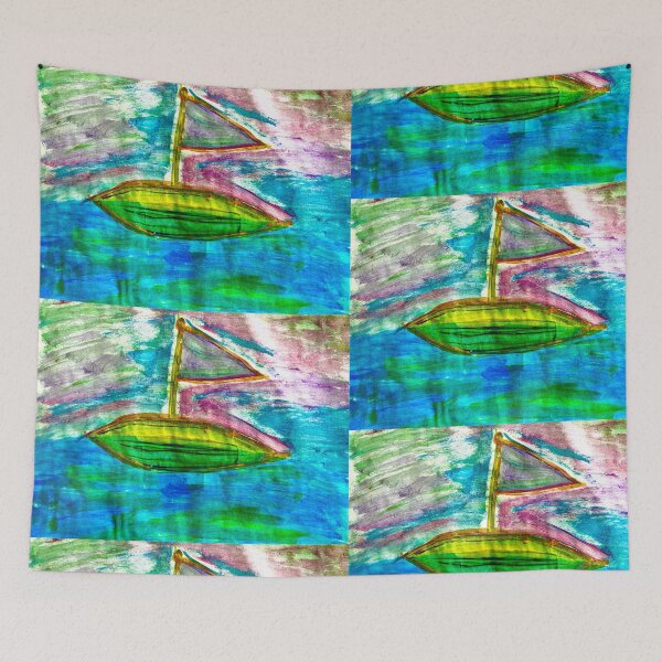 Item preview, Boats adrift designed and sold by Tonyasartprints.