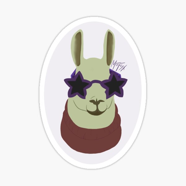 Item preview, Karl the Llama without a Hat designed and sold by MistFoxxArt.