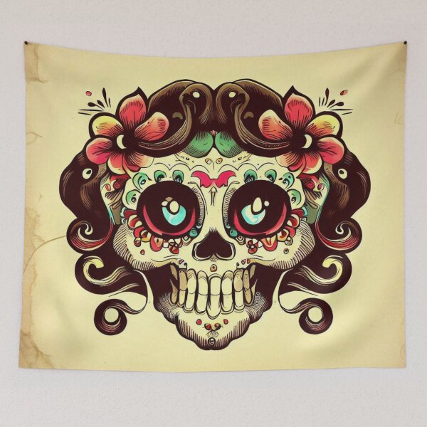 Item preview, Sugar skull designed and sold by Donkey's Salad.