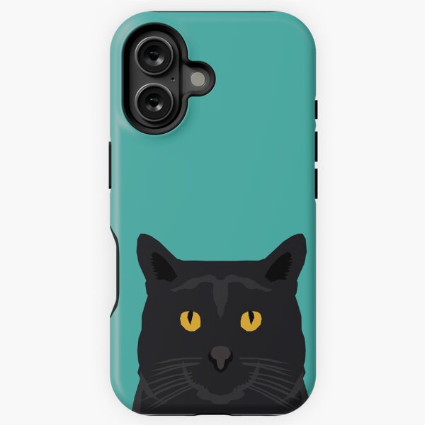 Item preview, Cat head black cat peeking gifts for cat lovers pet portraits designed and sold by PetFriendly.
