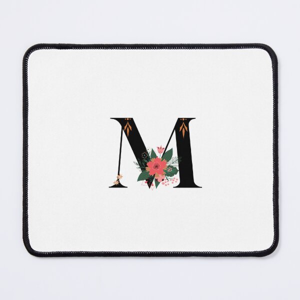 Item preview, Monogram M, Letter M, Initial M, Alphabet Design Illustration, Floral M Sticker, Colourful monogram, Botanical monogram M sticker designed and sold by Work life.