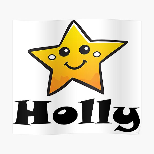 Holly Star Poster