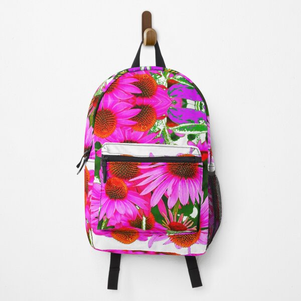 Item preview, PINK Echinacea CONE FLOWER PATTERNS WHITE ART designed and sold by sharlesart.