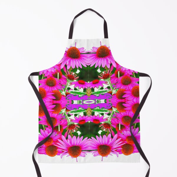 Item preview, PINK Echinacea CONE FLOWER PATTERNS WHITE ART designed and sold by sharlesart.