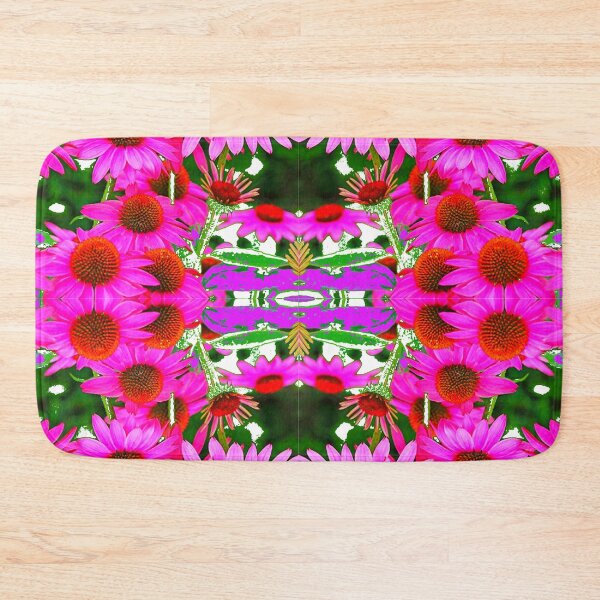 Item preview, PINK Echinacea CONE FLOWER PATTERNS WHITE ART designed and sold by sharlesart.
