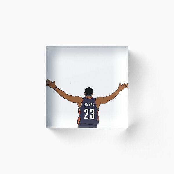 Lebron James Chalk Toss Acrylic Block