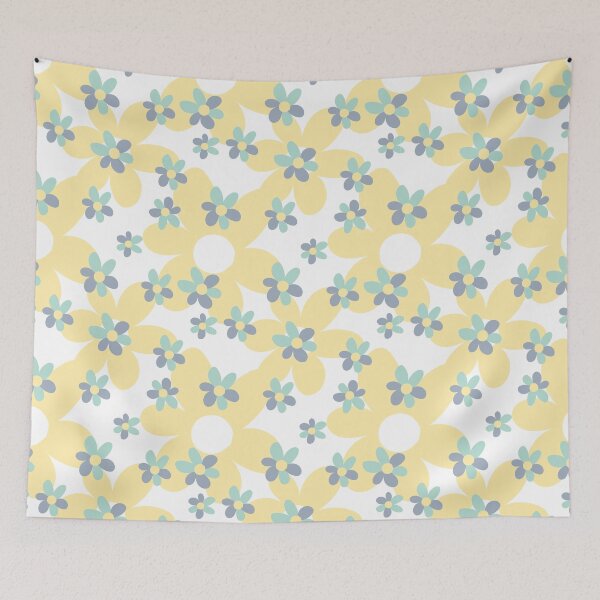 Artikelvorschau, Abstract summer pattern with flower with yellow background entworfen und verkauft von CPP-Design.