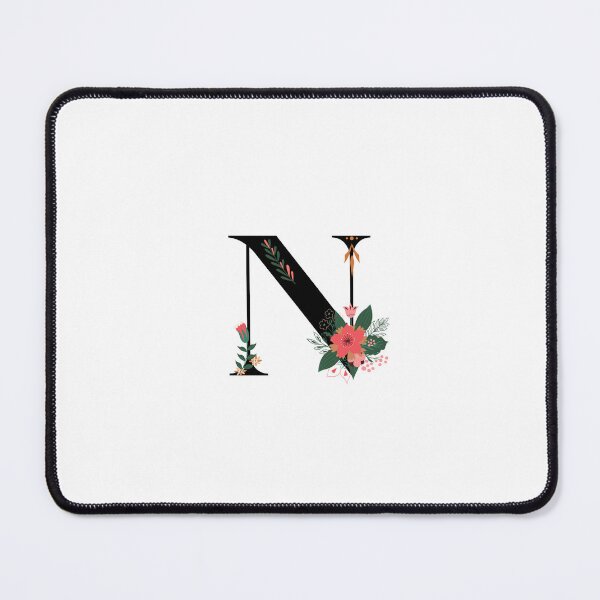 Item preview, Monogram N, Letter N, Initial N, Alphabet Design Illustration, Floral N Sticker, Colourful monogram, Botanical monogram N sticker designed and sold by Work life.