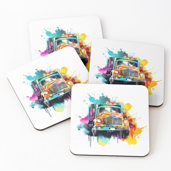 Item preview, Old | Automobile Watercolor | Truck | Bold Colors  designed and sold by mwinter2205.