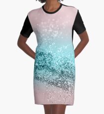 Tropical Summer Vibes Glitter #2 #decor #art Graphic T-Shirt Dress