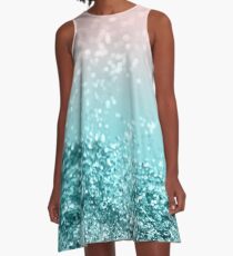 Tropical Summer Vibes Glitter #2 #decor #art A-Line Dress