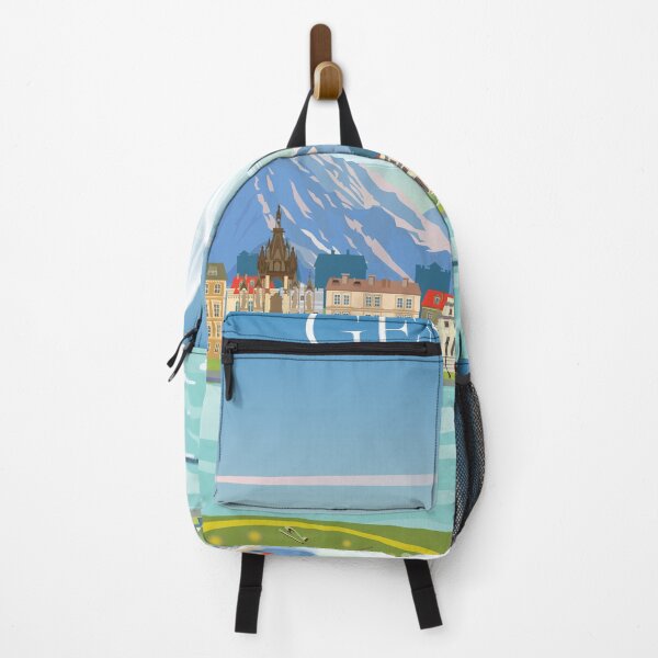 Item preview, Geneva travel poster, travel print City in Switzerland designed and sold by Arctic frame studio.