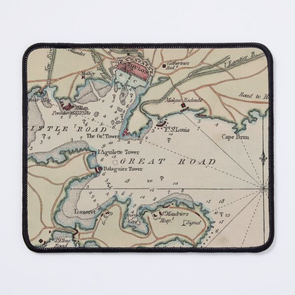 Item preview, Vintage Map of Toulon Harbor France (1799) designed and sold by BravuraMedia.