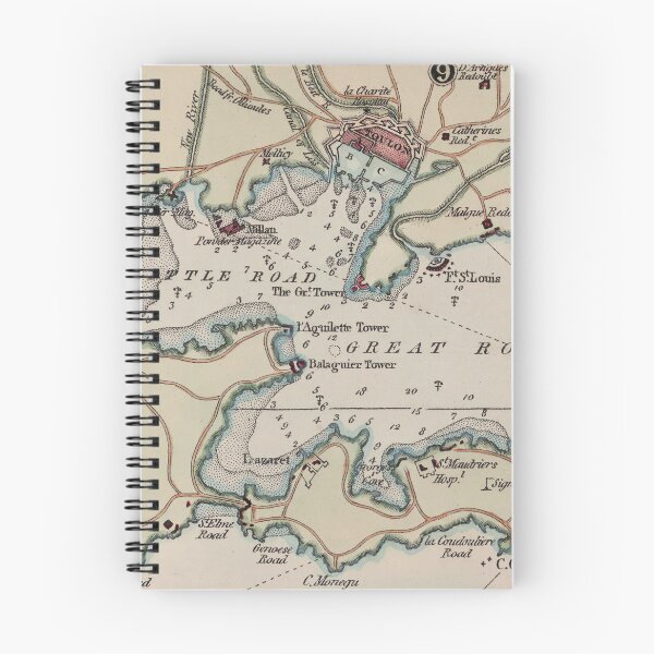 Item preview, Vintage Map of Toulon Harbor France (1799) designed and sold by BravuraMedia.