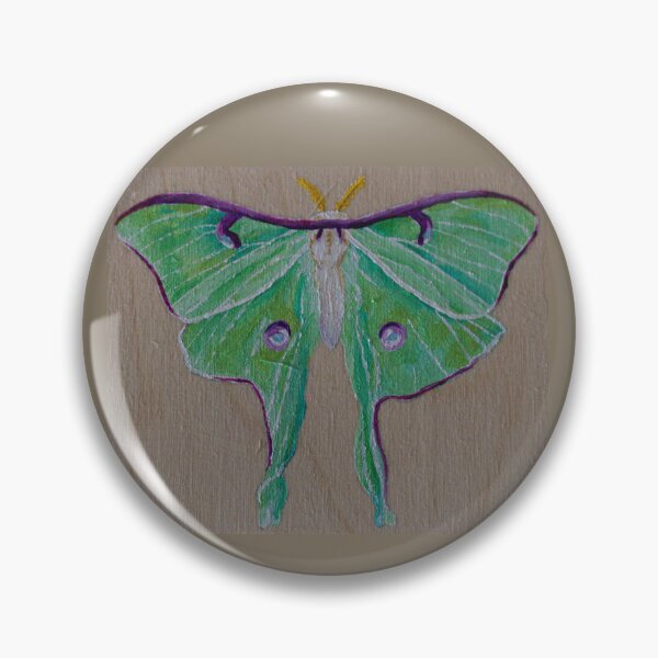 Item preview, Luna Moth on Wood designed and sold by OdysseanPress.