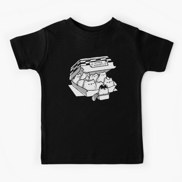Item preview, Kitten Nuggets Fast Food Cat Black and White by Tobe Fonseca designed and sold by Tobe Fonseca®.