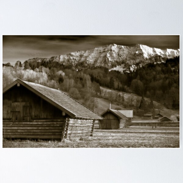 Artikelvorschau, Bavarian Barns at Sunset entworfen und verkauft von Rex Maximilian.