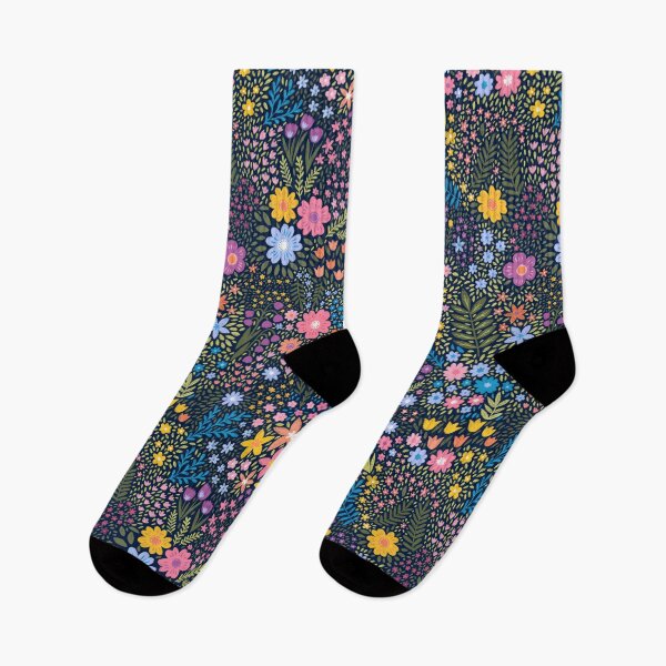 Item preview, Wildflowers on a Dark Background designed and sold by Emma Randall.