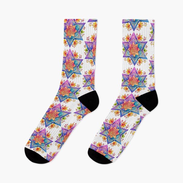 Item preview, Colorful Star Of David With Flowers - Jewish Pride Design For Hanukkah, Bat Mitzvah, Mother's Day, Israeli Independence Day designed and sold by JoBella-Designs.