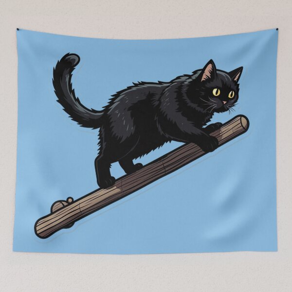 Item preview, Сat Climbing A Fence designed and sold by EVA4designs.