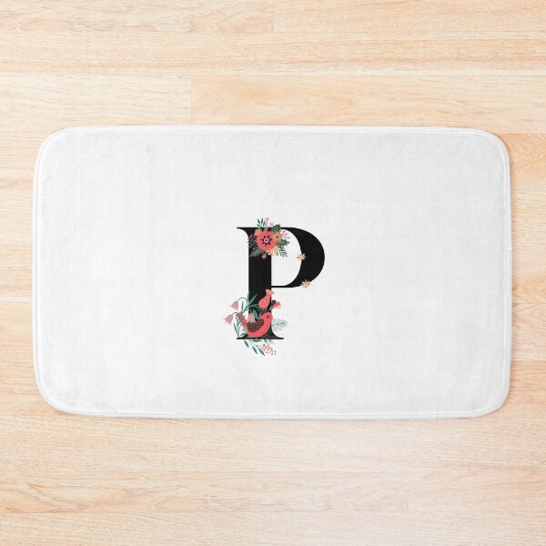 Item preview, Monogram P, Letter P, Initial P, Alphabet Design Illustration, Floral P Sticker, Colourful monogram, Botanical monogram P sticker designed and sold by Work life.