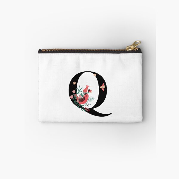 Aperçu de l'œuvre Monogramme Q, Lettre Q, Initial Q, Alphabet Design Illustration, Floral Q Sticker, Monogramme coloré, Monogramme botanique Q autocollant créée et vendue par Work life.
