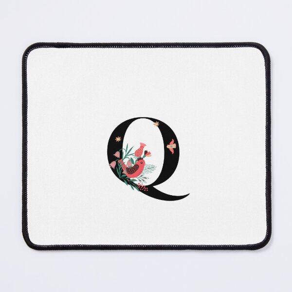 Item preview, Monogram Q, Letter Q, Initial Q, Alphabet Design Illustration, Floral Q Sticker, Colourful monogram, Botanical monogram Q sticker designed and sold by Work life.