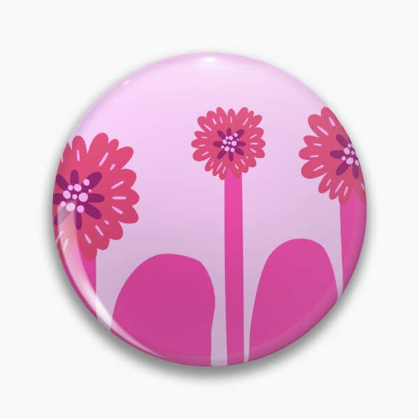 Item preview, three pink flowers designed and sold by clemfloral.