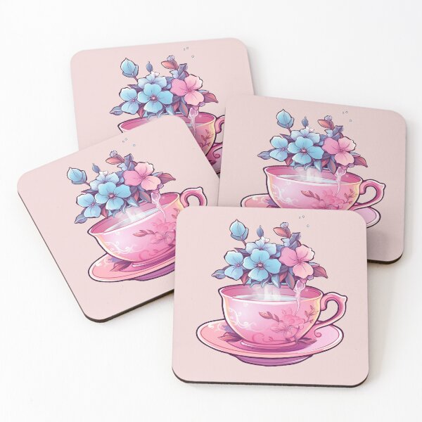 Item preview, Pink flowers in a cup designed and sold by Yennah.
