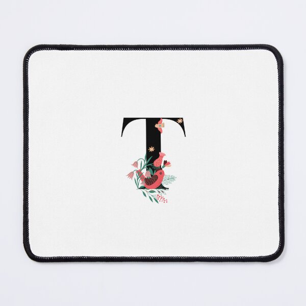 Item preview, Monogram T, Letter T, Initial T, Alphabet Design Illustration, Floral T Sticker, Colourful monogram, Botanical monogram T sticker designed and sold by Work life.
