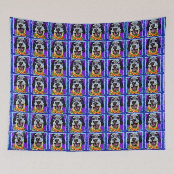 Item preview, Crocheted grandmother's squares. Abstraction. designed and sold by Natalia-Vlad.