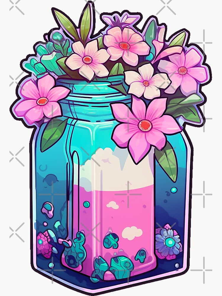 Galaxy in a Jar Sticker for Sale by artolxxvia