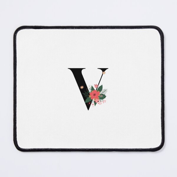 Item preview, Monogram V, Letter V, Initial V, Alphabet Design Illustration, Floral V Sticker, Colourful monogram, Botanical monogram V sticker designed and sold by Work life.