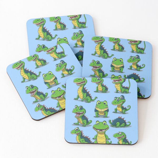 Item preview, Goofball Reptiles - Playful and Colorful Reptile Art Collection designed and sold by kanjxtan.